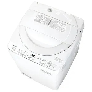 （標準設置料込_Aエリアのみ）シャープ 7.0kg 全自動洗濯機 ホワイト系 ES-GE7K-W SHARP [ESGE7KW]