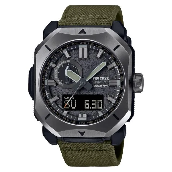国内正規品 CASIO PRO TREK カシオ プロトレック Climber Line バイオマスプラスチック CORDURA メンズ腕時計 PRW-6900YB-3JF
