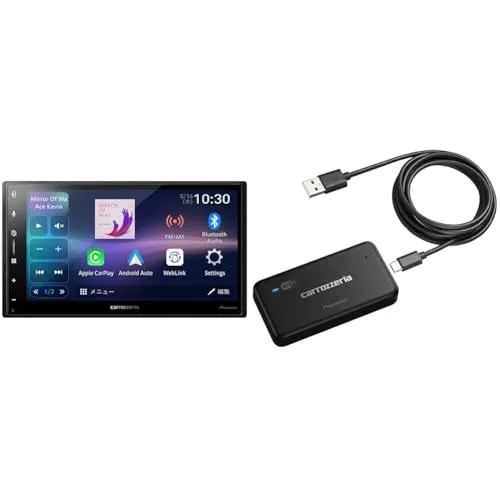 【セット買い】 パイオニア ディスプレイオーディオ DMH-SZ500 6.8インチ AppleCarPlay AndroidAuto? ワイヤレス接続 対応 + 【Amazon.co.jp限定】Wi-Fiルーター DCT-WR200D-E 車載用 カロッ