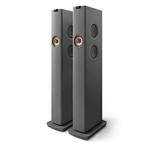 KEF WiFiスピーカー 2本セット チタングレー LS60WTITANGREYJP ［Bluetooth対応 /Wi-Fi対応］ LS60WTITANGREYJP
