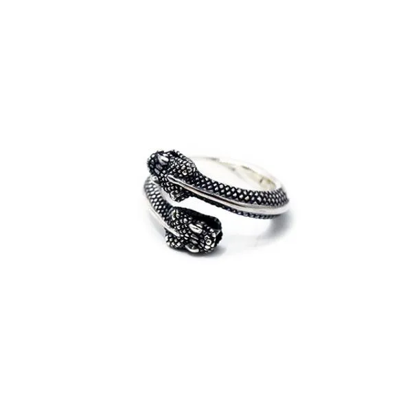 【MAD CULT/マッドカルト】「Double Head Snake Ring”2”/ダブルヘッドスネークリング”2”」(R-88)(Silver925/アクセサリー/プレゼント/ウルフパック)
