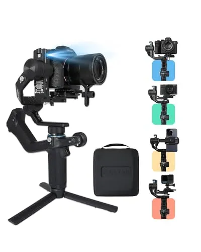 FeiyuTech SCORP-Mini 2 オールインワン3軸スタビライザー【DGP 2024金賞】 コンプリートパック 一眼レフ/ミラーレスカメラ/iPhone/スマートフォン ジンバル [ 最大1.2kg ペイロード (アクセサリ付属 マグネットライ