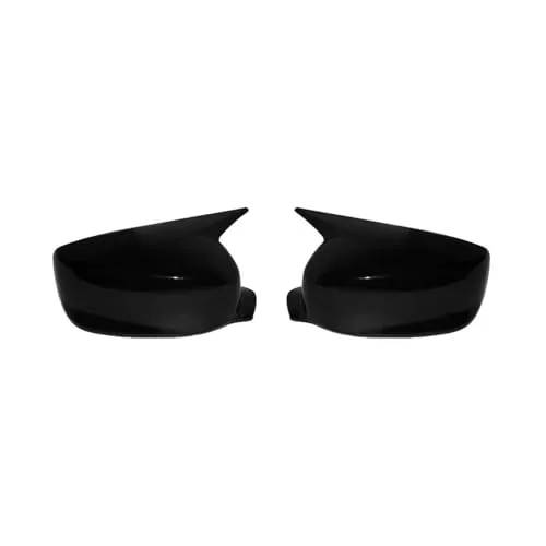 車のバックミラーカバーキャップ 車用リアビューミラーカバートリム ホーンスタイル アコード用 8th 2008-2017 カーボンファイバー 光沢ブラック キャップシェル(T)