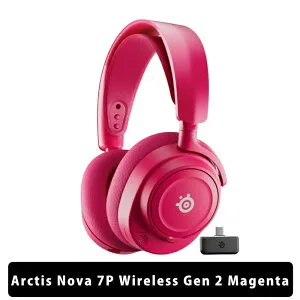 【4/25限定★抽選で最大100%ポイントバック！(要エントリー)】SteelSeries Arctis Nova 7P Wireless Gen 2 Magenta ゲーミング ヘッドホン ヘッドセット ワイヤレス 密閉型 オーバーイヤー Bluetooth 2.4GHz 低遅