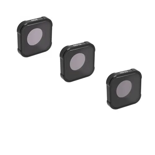 Cpl Nd8 Nd16 Nd32 偏光フィルターガラス Nd 15X マクロスターレンズフィルター、Gopro Hero 13 12 10 9 カメラアクセサリーに対応(ND 8 16 32)