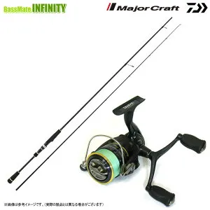 【PE0.8号(130m)糸付き】【エギング入門セット】【今ならフロロリーダプレゼント】●メジャークラフト エギゾースト 1G EZ1-862ML＋ダイワ 16 リーガル2506H-DH