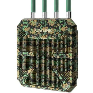 【屋外ルーター専門企業】WAVLINK WiFi6 AX1800M 屋外対応メッシュルーター/AP/中継器 IP67防水防塵 2.4G+5Gデュアルバンド PoE対応 長距離屋外WiFiメッシュエクステンダー 4本8dBiハイゲインアンテナ シ