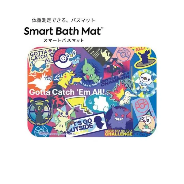 issin スマートバスマット 体組成計モデル ポケモンステッカーデザイン ポケモンコラボモデル