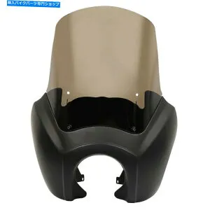 Graphics decal kitFairings フロントマットブラックフェアリング15 ''ハーレーFXDLダイナローライダーのスモークスクリーン2006 Front Matte Black Fairing 15'' Smoked Screen for Harley FXDL Dyna Low rider 2006【並行輸入