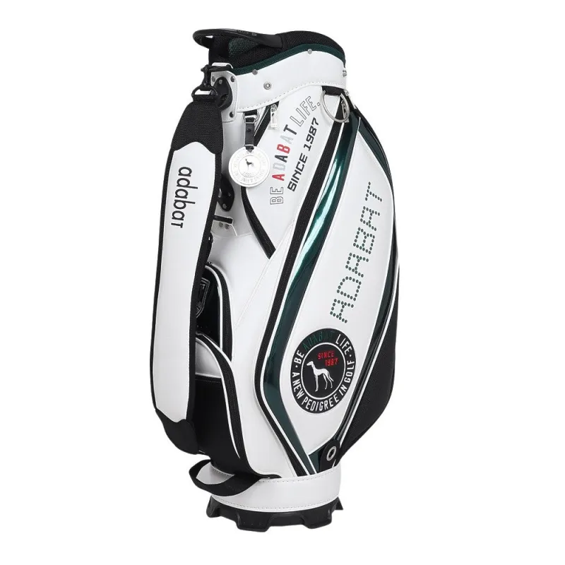 ゴルフ キャディバッグ 25SS ABC437 WG ＦＦ ホワイト×グリーン バッグ/ポーチ/ケース