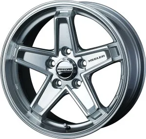 RAV4 デリカD:5 エクストレイル CX-5 ラングラー シルバー17×7.0J インセット +38 5H-114.3 ハブ径:73φ 17インチWeds KEELER TACTICS ウェッズ キーラー タクティクス