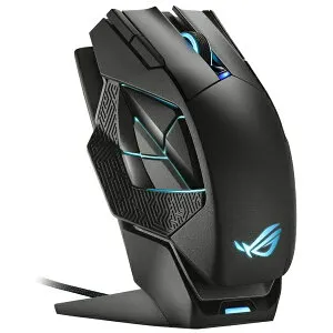 【エントリーで最大全額ポイント還元｜5/6まで】 ASUS｜エイスース ゲーミングマウス＋充電ドッグ P707 ROG SPATHA X ブラック [光学式 /有線／無線(ワイヤレス) /12ボタン /Bluetooth・USB]