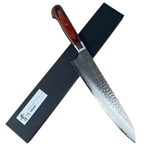 堺孝行 槌目ダマスカス VG10割込み 33層 牛刀240mm 07396