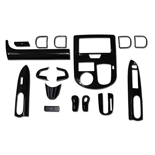 タント タントカスタム LA600S LA610S 3D インテリアパネル パネル ピアノブラック 16P FJ4078