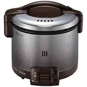 【エントリーで最大全額ポイント還元｜5/6まで】 リンナイ｜Rinnai ガス炊飯器 炊飯専用タイプ 0.54L プロパンガス用 こがまる ダークブラウン RR-030FS(A)(DB) [3合 /プロパンガス]【rb_cooking_cpn】