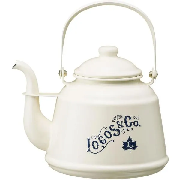 ロゴス LOGOS レイリー・ホーローケトル 2.3L ケトル やかん 湯沸かし キャンプ BBQ バーベキュー 調理 料理 クッキング 直火OK 大容量 大きい レトロ 国産 8