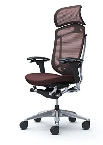 オカムラ オフィスチェア コンテッサ セコンダ 可動肘 エクストラハイバック 座:クッション ダークブラウン CC87BS-FPC8