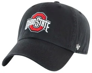 フォーティーセブン メンズ アクセサリー 帽子 '47 Men's Ohio State Buckeyes Clean Up Adjustable Black Hat NoColor ブラック