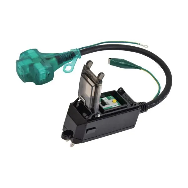 NICHIDO プラグインポッキンブレーカ 漏電保護専用 0.42m 日動工業 工事 照明用品 コードリール 延長コード 延長コード PIPB-EBT-S 代引不可