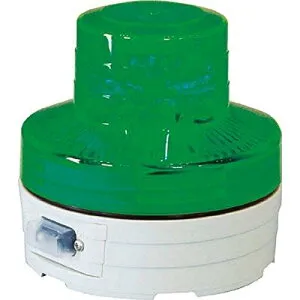 日動工業 電池式LED回転灯 ニコUFO 夜間自動点灯タイプ 緑 NU-BG 1個