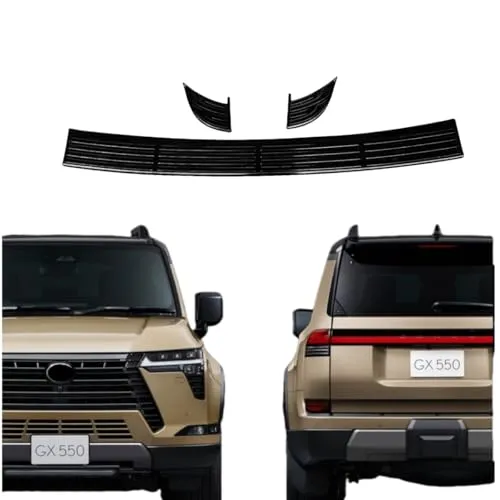 【Aobexalt】「レクサス・GX 新型 3代目 GX550 2024年～」に対応 リア バンパー 傷防止 プロテクター ステップガード ガーニッシュ (ブラックヘアライン)