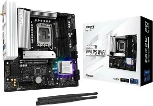 【P5倍 4/24 20:00~4/27 09:59】ASRock マザーボード B860M Pro RS WiFi Intel CPU Core Ultra (LGA1851) 対応 B860M チップセット DDR5 Micro ATX マザーボード 【国内正規代理店品】