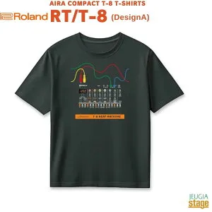 Roland AIRA COMPACT T-8 T-SHIRTS RT/T-8 【Design A】RTシリーズローランド アイラコンパクト T-8 Tシャツ【Stage-Rakuten】アパレル 衣料品 服