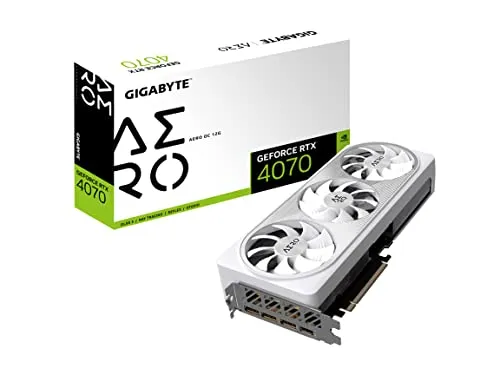 Gigabyte GeForce RTX 4070 AERO OC 12G グラフィックカード WINDFORCEファン 3X 12GB 192ビット GDDR6X GV-N4070AERO OC-12GD ビデオカード