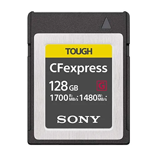 Sony CEB-G128 - Ultra-fast CFexpress memory card (128GB, read at 1700MB /s and write at 1480MB /s)