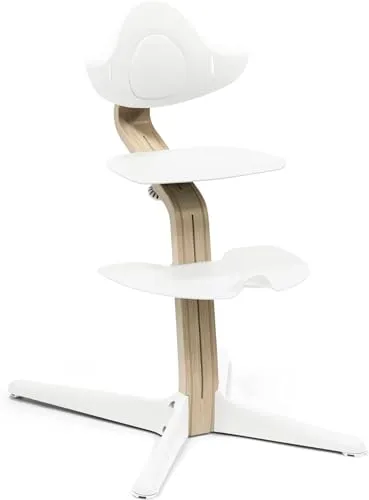 Stokke(ストッケ)【公式】ノミ チェア ナチュラル ホワイト ベビーチェア 自由な動き 快適 座り心地 調節可能 移動簡単 軽量 背もたれ 足のせ板 新生児から大人まで