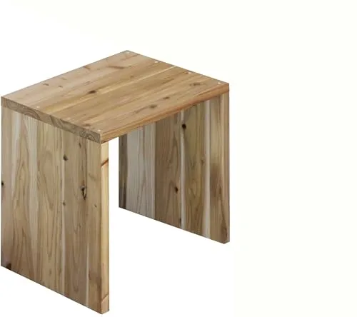 WOODPRO コの字 シェルフ 幅50cm 高さ50cm 奥行40cm 無塗装 完成品 国産杉 板厚2.8cm オープンラック ディスプレイ キッチン 棚 押し入れ収納 サイドテーブル プリンター台 受注生産