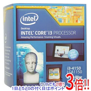 【いつでも2倍！1日と5.0のつく日、18日は3倍！】【新品(箱きず・やぶれ)】 Core i3 4150 3.5GHz 3M LGA1150 54W SR1PJ