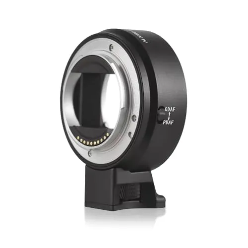 EF-NEX IV レンズマウントアダプターリング EF/EF-SレンズからEマウントミラーレスカメラ用 オートフォーカス対応 内部光遮断設計