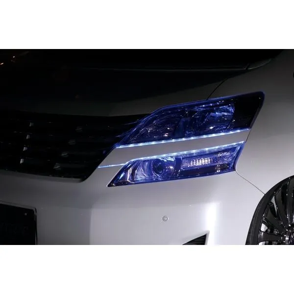 ヴェルファイア（08/05- ANH20W,25W GGH20W,25W） 前期 LEDヘッドライトガーニッシュ BRASSEN(ブラッセン)