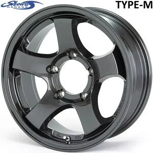 showaGARAGE【ショウワガレージ】TYPE-M 16x6.0 ±0 5H/139.7 ガンメタ（W00050）x4本 ※ジムニーシエラ JB74W JB43W/ジムニーノマド JC74W