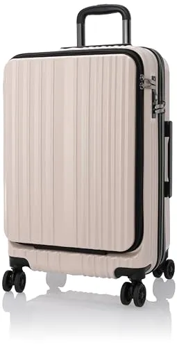 [ワイズリー] spark/FRONT OPEN（スパーク/フロントオープン） ２２インチ 約4.2㎏ 約57～63L マチ拡張型 フロントオープン 3層仕様 TSAロック ショック吸収・ストッパー機能付き双輪キャスター 軽量 大容量 多機能