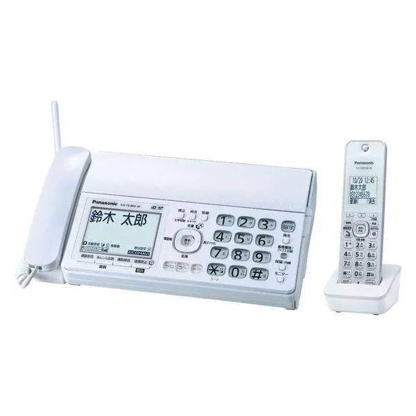 パナソニック デジタルコードレス普通紙ファクス子機1台 KX-PD360DL-W 電話機 ＦＡＸ本体 電話 ＦＡＸ 家電
