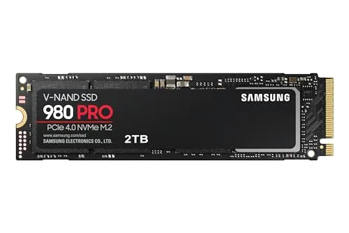 Samsung 980 PRO 2TB 最大7,000MB/秒 PCIe 4.0 NVMe M.2 (2280) 内蔵ソリッドステートドライブ ゲーム/PCデスクトップ/ヘビーグラフィックス/ヒートコントロール/最大速度 (SSD) (MZ-V8P2T0)