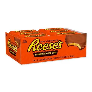 【アメリカコストコ品】リーシーズ リーセス ピーナッツバターカップ ミルクチョコレート 約42g 36個入り Reese's Peanut Butter Cups, Milk Chocolate, 1.5 oz, 36-count【お取り寄せ商品】【合わせて買いた