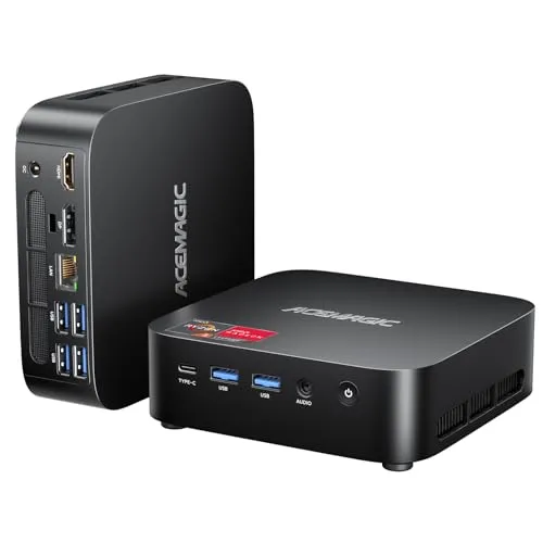 ACEMAGIC ミニpc AMD Ryzen 5 7430U mini pc 6C/12T 4.3GHz みにpc Windows 11 Pro 【メモリ64GB+4TBSSD増設可能】 ミニパソコン 32GB+512GB搭載 フル機能Type-C/DP
