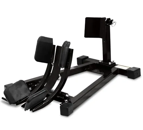 ツールズアイランド(Toolsisland) バイクスタンド フロント パッドプラス 15~21インチ タイヤ幅80~120mm フロントホイールクランプ 簡易説明書付 ブラック 黒 耐荷重680kg TD7021A