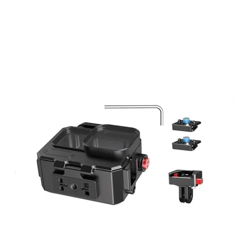 防水場合、 互換性がありますInsta360 Ace Pro 2 80M 防水ハウジングアルミダイブケースと互換性のあるクイックリリース磁気コールドシューマウント 、海底(C)