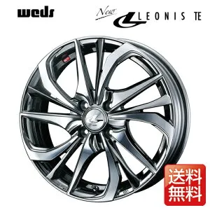 weds ウェッズ レオニス TE 16インチ リム幅6.0J インセット+50 4穴 PCD100 BMCMC（ブラックメタルコート ミラーカット ） アルミホイール 1ピース