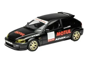 モーターヘリックス 1/18 ホンダ シビック タイプR EK9 マットブラック 399台限定MOTORHELIX 1:18 Honda CIVIC Type R EK9 Matt Black Limited 399 PCS