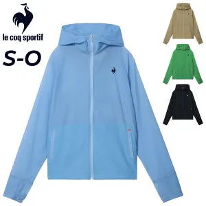 送料無料 ルコック ウィンドブレーカー レディース le coq sportif ポケッタブル UVカット ウィンドジャケット 薄手 長袖 軽量 UPF50+ はっ水 コンパクト 春夏 フード付き アウター ウインドブレー