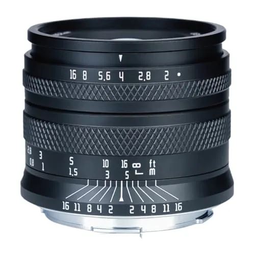 互換性があるSony E Canon EF RF Nikon Z Fuji X M4/3 50mm F2.0 フルフレーム大口径マニュアルプライムレンズに対応(Fuji XF)