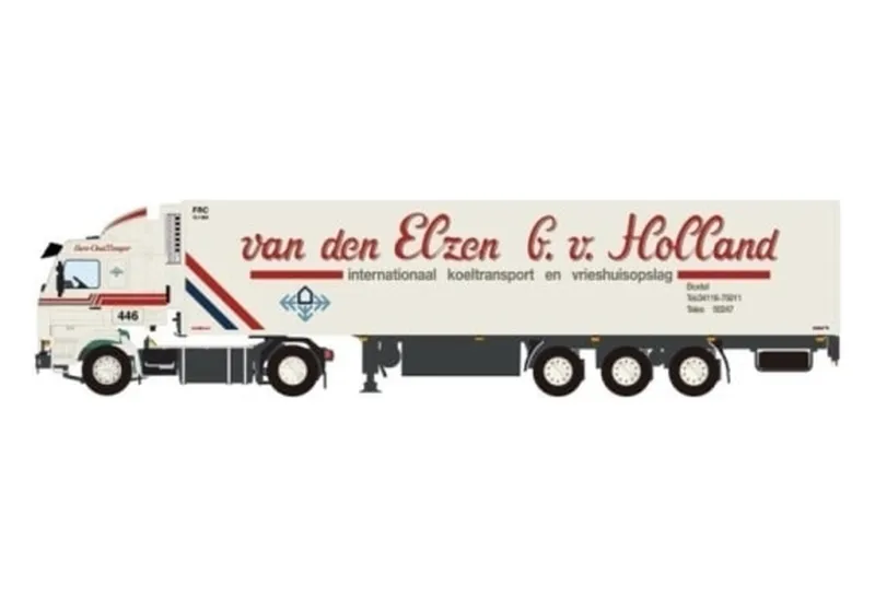 WSI MODELS 新品 ミニカー 1/50 van den Elzen SCANIA 3 SERIES 4X2 REEFER TRAILER - 3 AXLE [01-4601]
