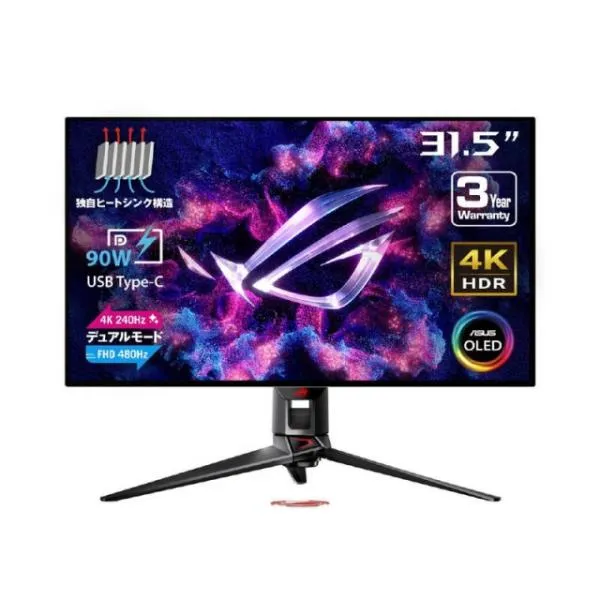 ASUS PCモニター・液晶ディスプレイ ROG Swift OLED PG32UCDP [31.5インチ 黒]