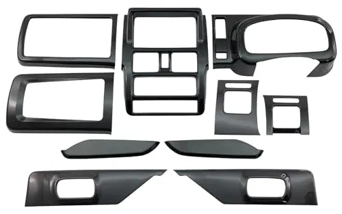 BRIGHTZ スーパーキャリイ DA16T インテリアパネルセット 10PC ピアノブラック 【 WOOD－PAN－190 】 DA16 DA A16 16 キャリトラック キャリィトラック キャリートラック キャリィートラック