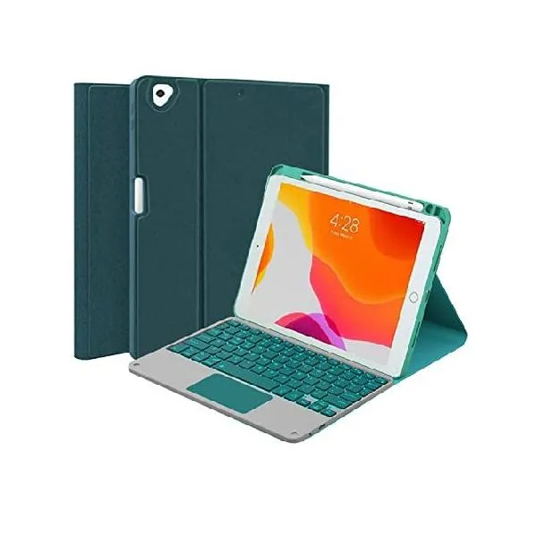 QYiiD Touchpad Keyboard Case for iPad mini 6 2021 (8.3 Inch), Magnetically Detachable Backlit Keyboard, Smart Folio with Pencil Holder for iP_並行輸入